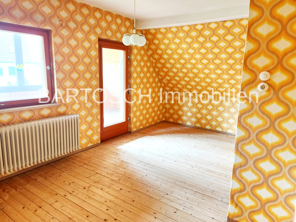 Zimmer mit Zugang zur Dachterrasse