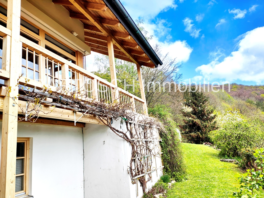 Weg vom unteren Teil  des Gartens - Balkon