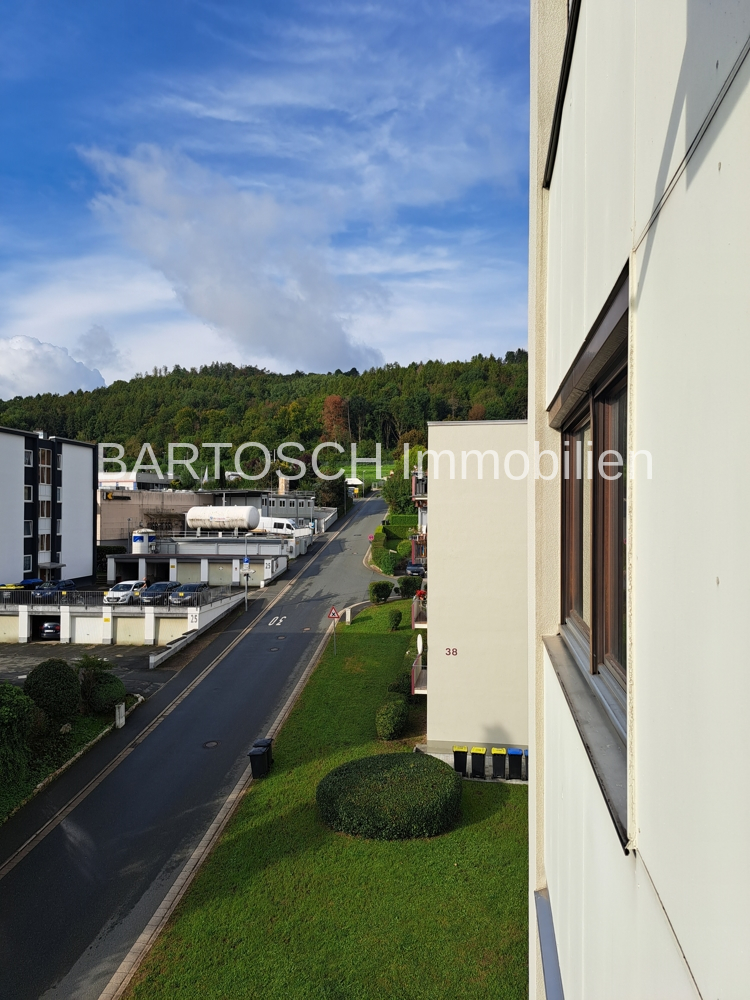 Blick vom Balkon